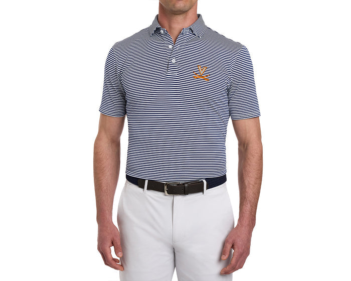 University of Virginia Maxwell Shirt: Navy & White