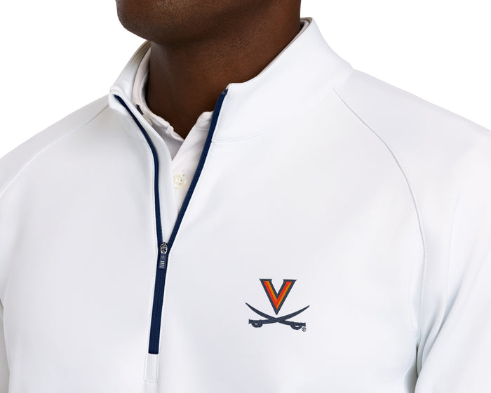 University of Virginia Rodgers Quarter-Zip: White