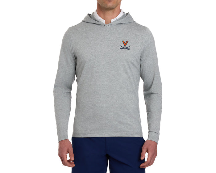 University of Virginia Stowe Hoodie: Heathered Gray