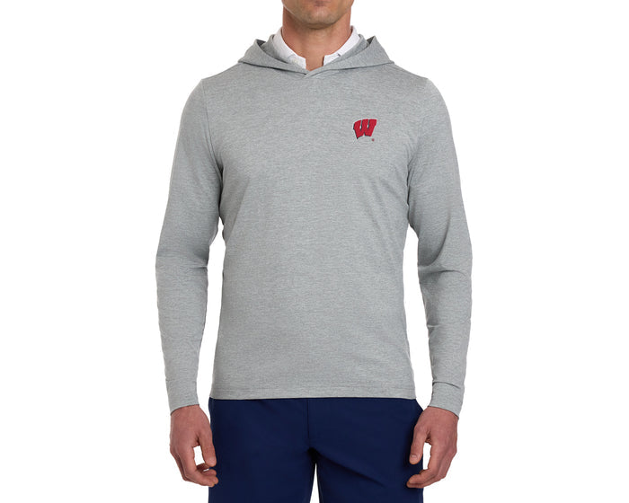 University of Wisconsin Stowe Hoodie: Heathered Gray