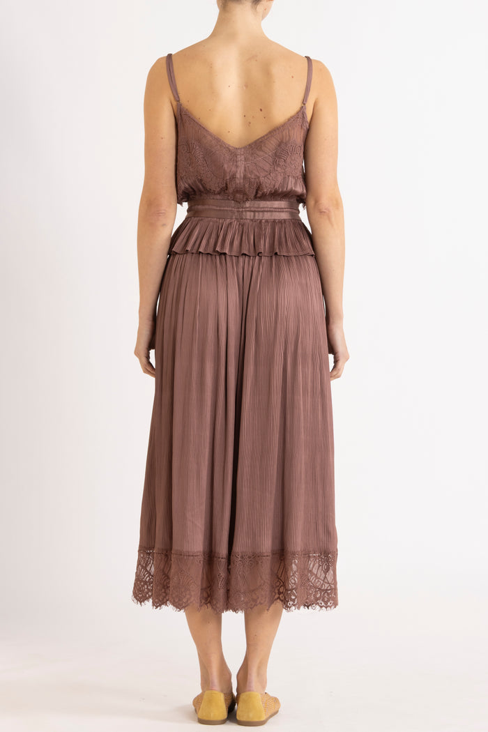 Valerie Lace Pleat Cami