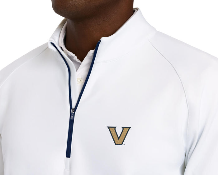 Vanderbilt University Rodgers Quarter-Zip: White