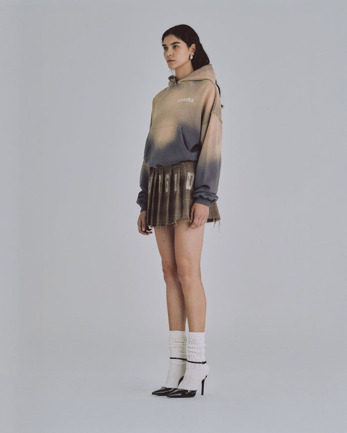 W 94' Fragments Boxy Fit Hoodie Dirty Brown