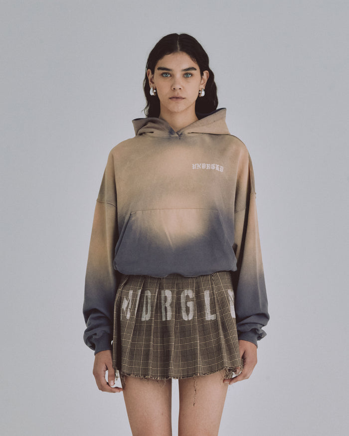 W 94' Fragments Boxy Fit Hoodie Dirty Brown