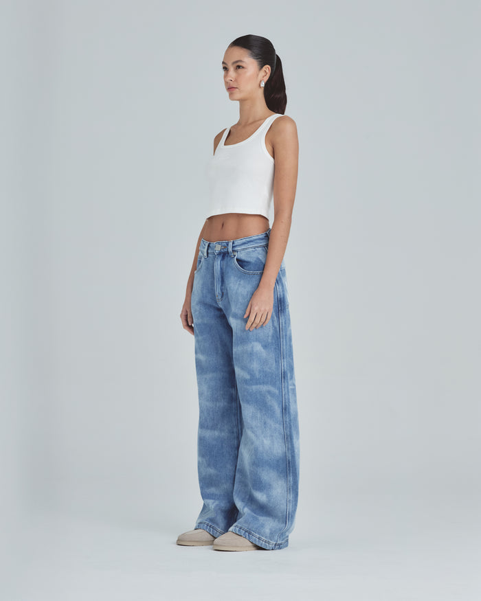 W Line Basic Tank Top White