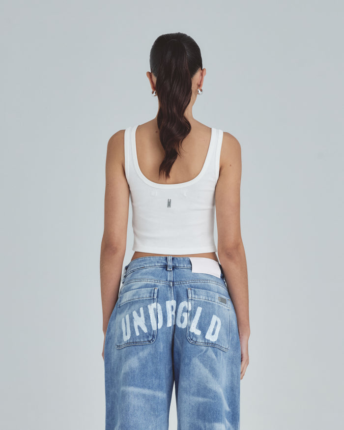 W Line Basic Tank Top White