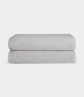 Waffle Bath Sheets in the color Light Grey. Photo of Waffle Bath Sheets taken with white a background. |Color:Light Grey
