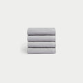 Harbor Mist Waffle Cloths neatly folded. The photo was taken with a white background. |Color:Harbor Mist