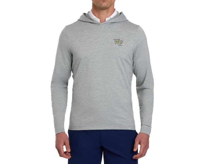Wake Forest University Stowe Hoodie: Heathered Gray