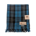 Welsh Woollens Wool Knee Blanket/Throw Ramsay Blue Tartan