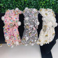 White rhinestone headband