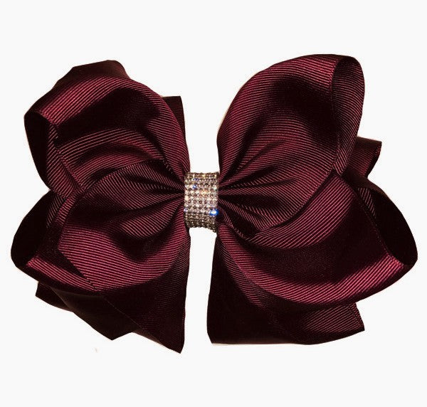 Wine 7 in Dbl bling bow