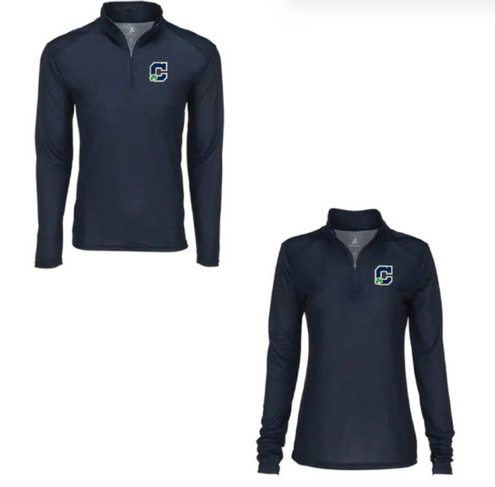 Women's Cathedral Irish Navy Quarter-Zip Pullover