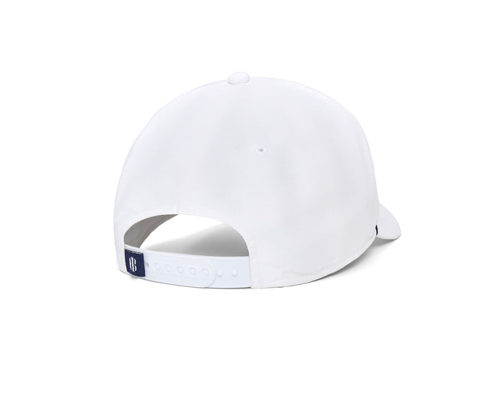 Back view of Holderness & Bourne Yale Golf Course White Hat