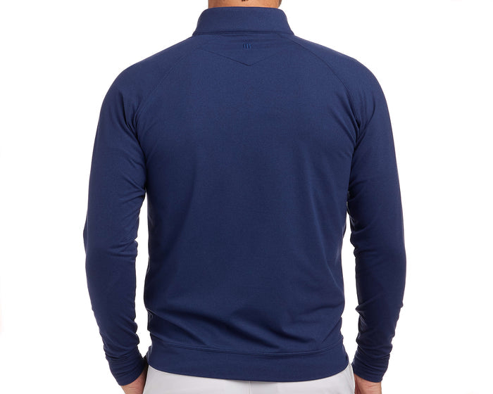 Holderness & Bourne Yale Navy Blue Quarter Zip