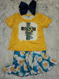 Yellow Daisy Faith 2pc